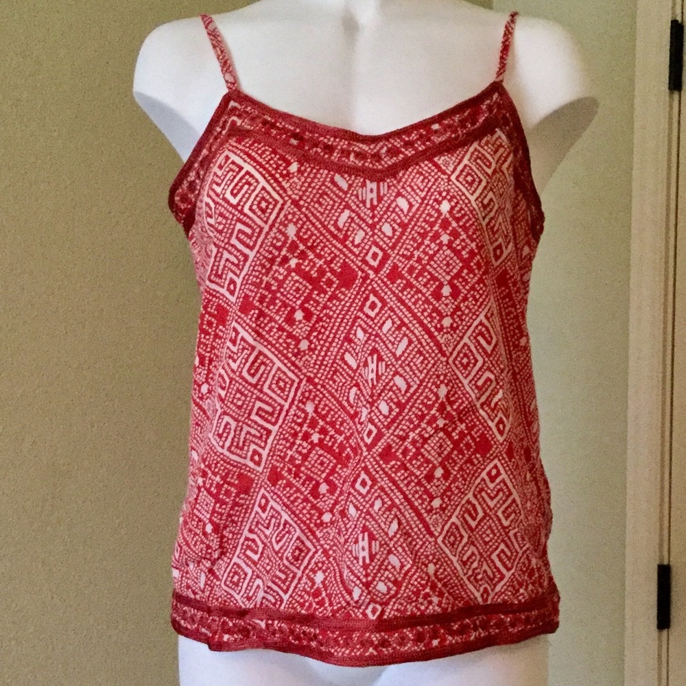 Lucky Brand Mosaic Print Top